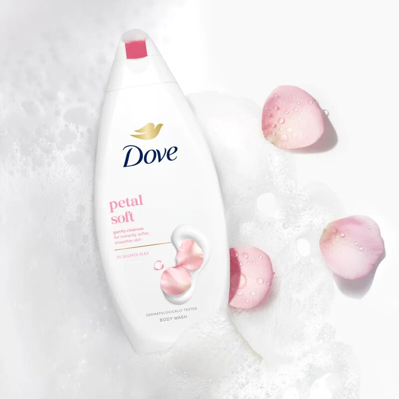Dove Petal Soft gel de dus hranitor 250 ml