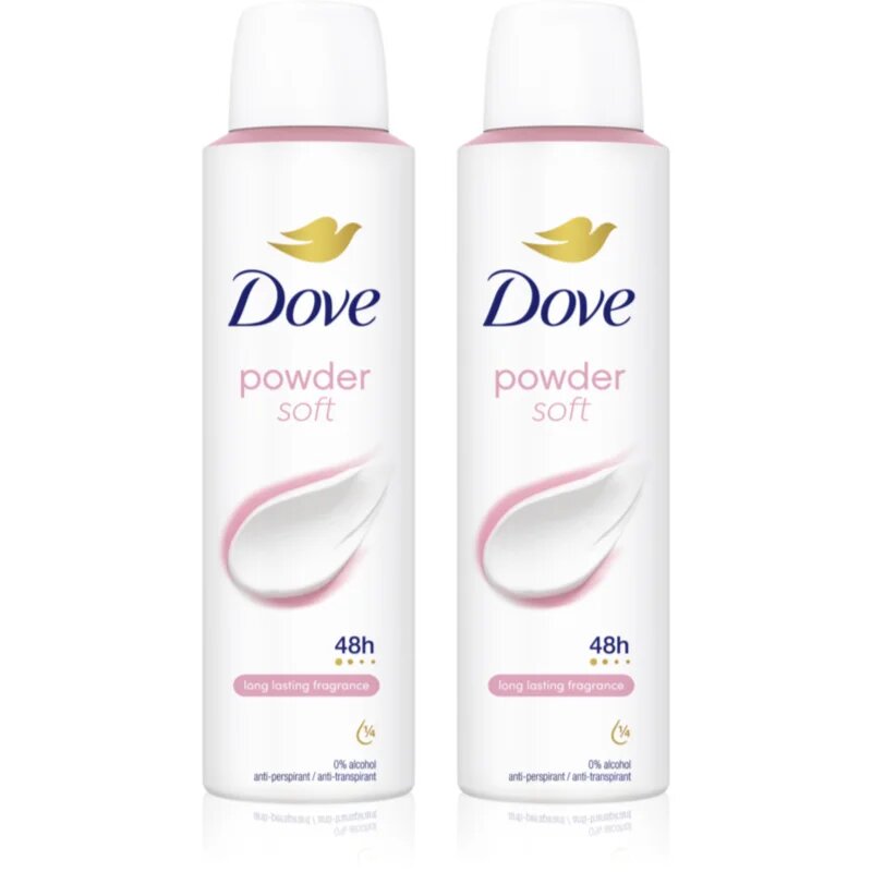 Dove Powder Fresh antiperspirant spray 2x150 ml