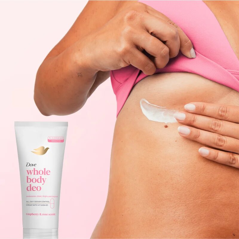 Dove Raspberry & Rose deodorant crema pentru corp 75 ml