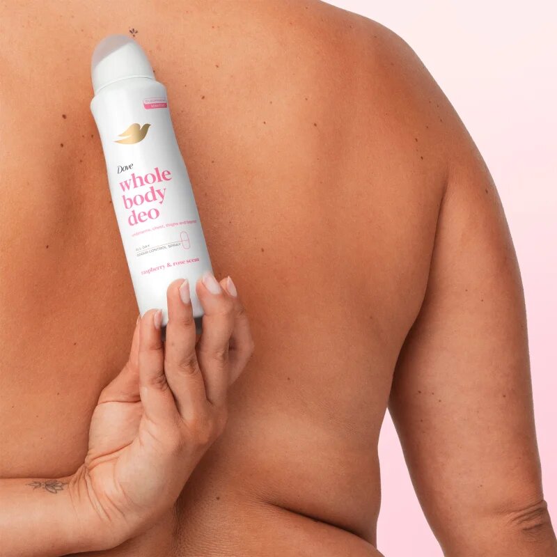 Dove Raspberry & Rose deodorant spray pentru corp 150 ml
