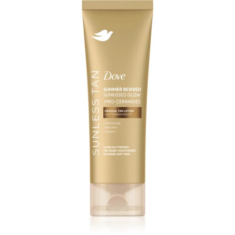 Dove Sunless Tan lotiune autobronzanta culoare Fair 200 ml