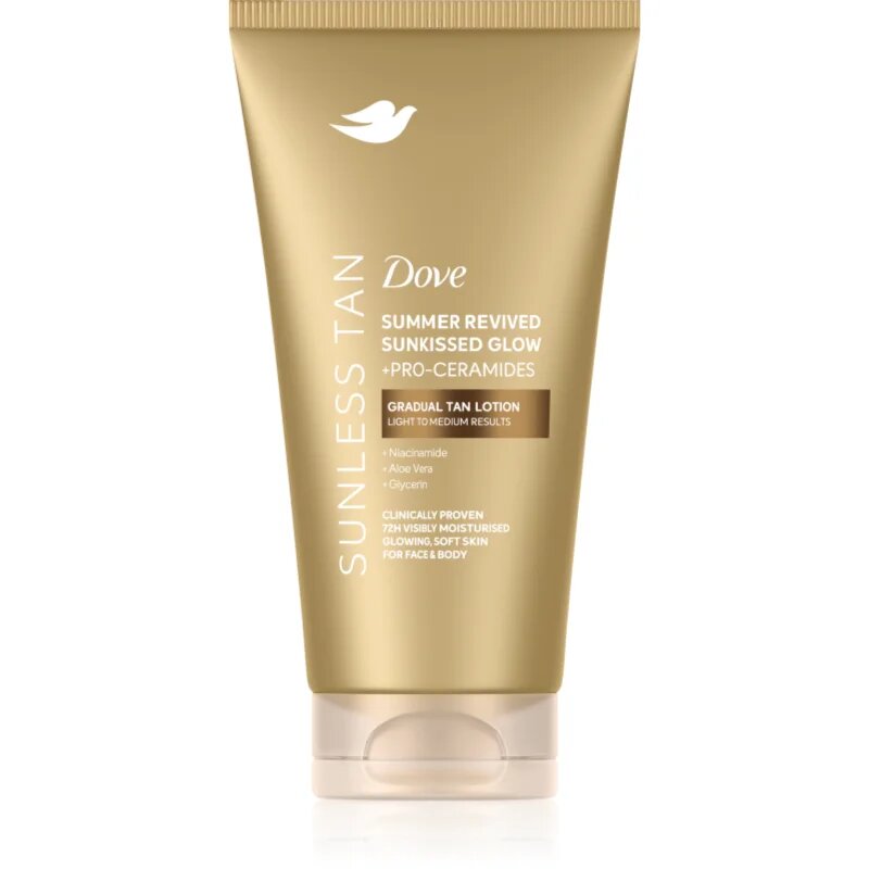 Dove Sunless Tan lotiune autobronzanta culoare Fair 75 ml