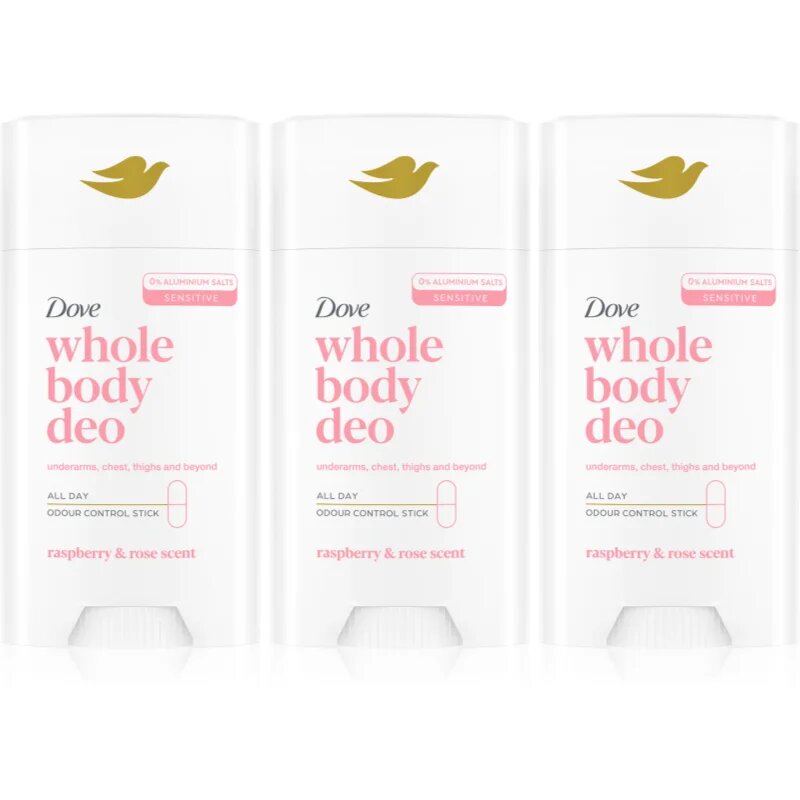 Dove Whole Body Deo Raspberry & Rose set