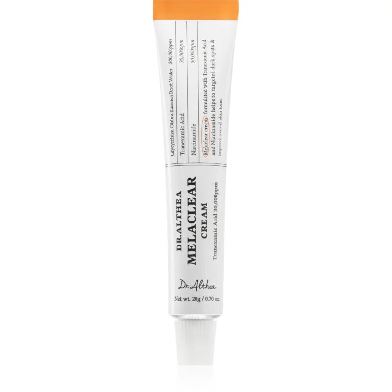 Dr. Althea Melaclear Cream cremă pentru netezirea și strălucirea pielii pentru uniformizarea nuantei tenului 20 g