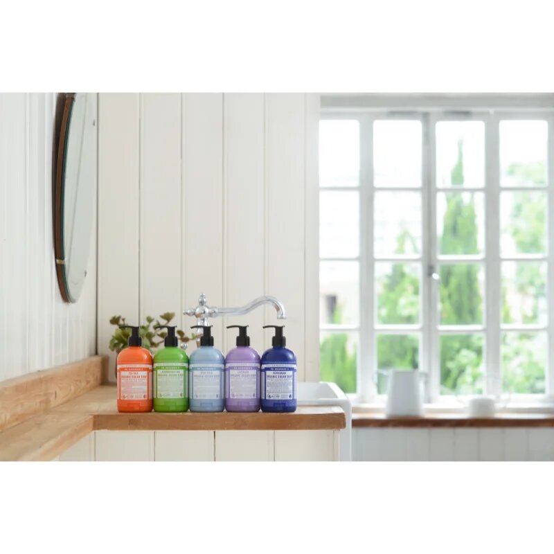 Dr. Bronner’s Peppermint săpun lichid pentru corp si par 355 ml