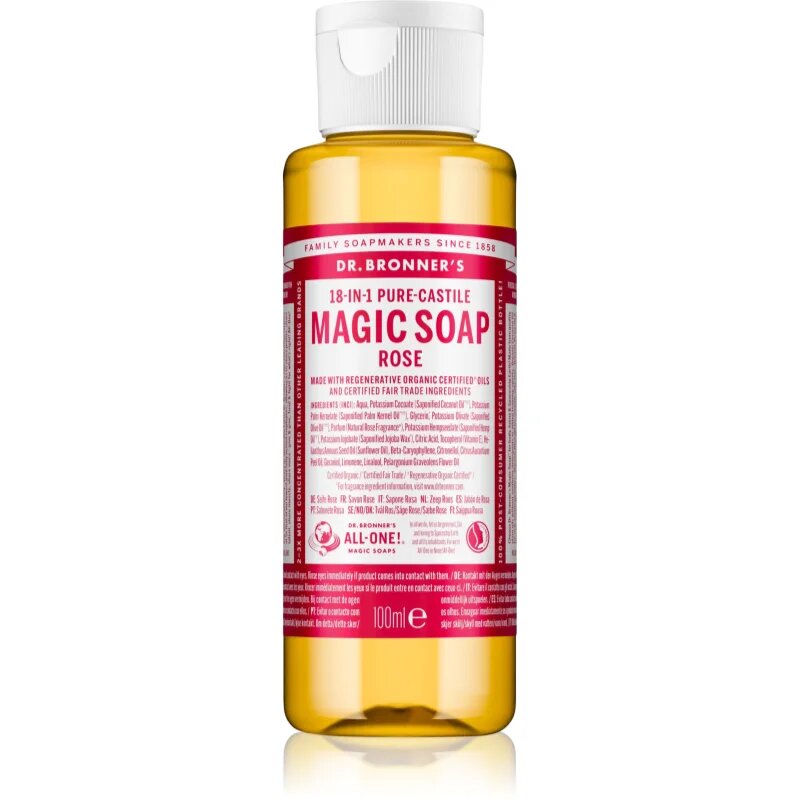 Dr. Bronner’s Rose săpun lichid universal 100 ml