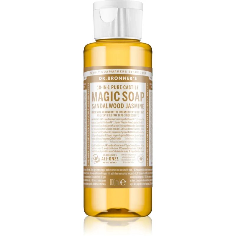Dr. Bronner’s Sandalwood & Jasmine săpun lichid universal 100 ml