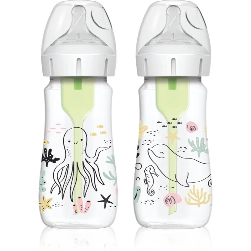 Dr. Brown's Options+ Ocean biberon pentru sugari 2 buc