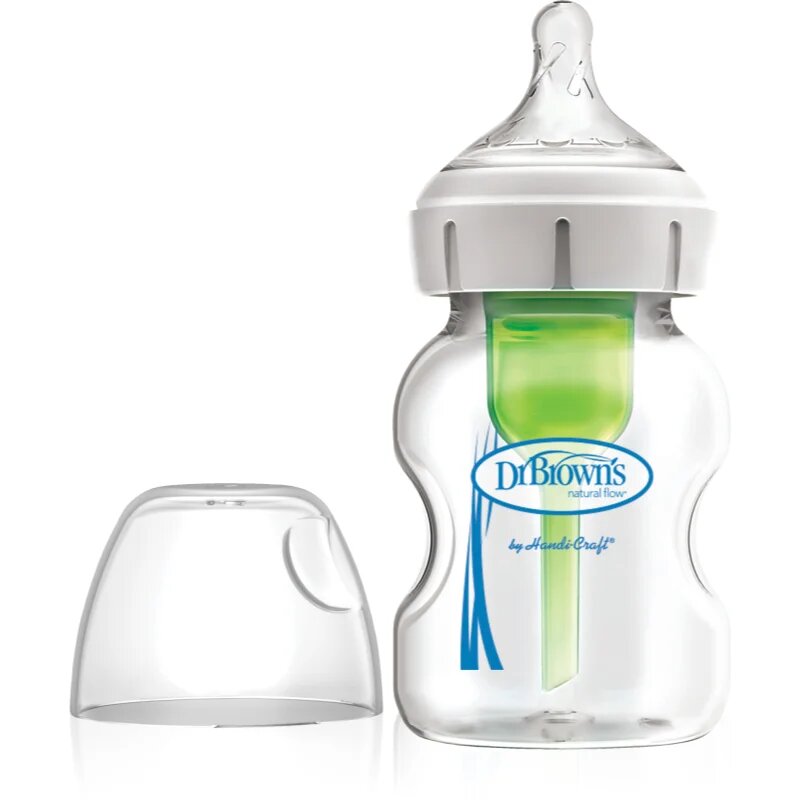 Dr. Brown's Options+ Wide-Neck biberon anticolici din sticlă 1 buc