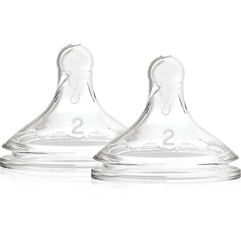 Dr. Brown's Options+ Wide-Neck Level 2 tetină pentru biberon 3 m+ 2 buc