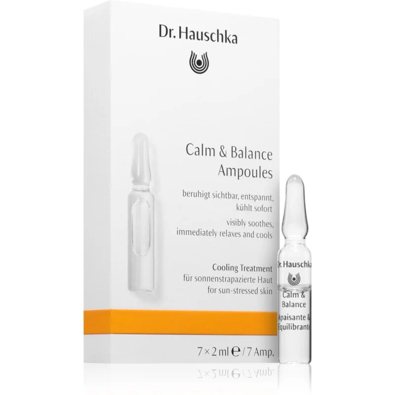 Dr. Hauschka Facial Care Calm & Balance ingrijire calmanta intensiva pentru piele sensibilă 7x2 ml