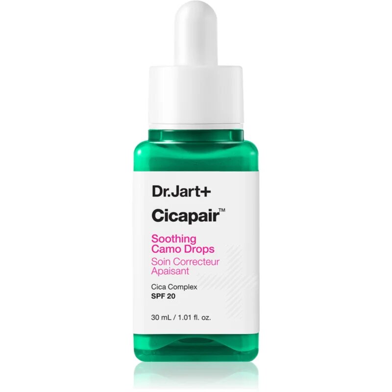 Dr. Jart+ Cicapair™ Soothing Camo Drops fluid nuanțator cu textura ușoară și SPF 20 30 ml