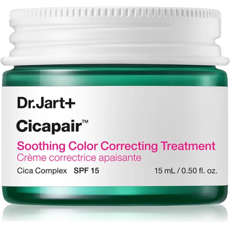 Dr. Jart+ Cicapair™ Soothing Color Correcting Treatment SPF 30 Crema intensiva impotriva inrosirii pielii. SPF 30 15 ml