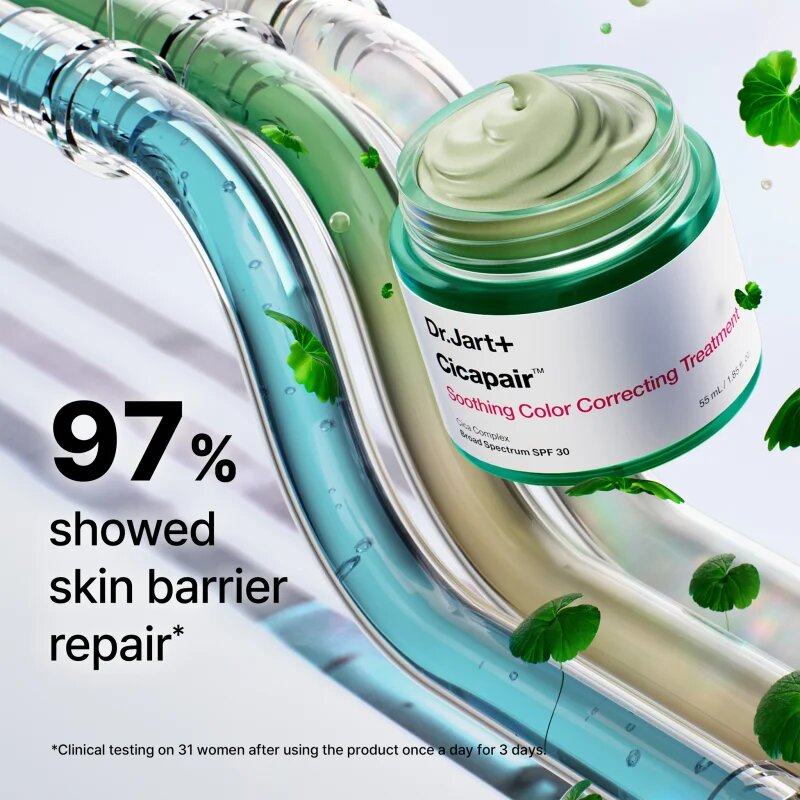 Dr. Jart+ Cicapair™ Soothing Color Correcting Treatment SPF 30 Crema intensiva impotriva inrosirii pielii. SPF 30 15 ml