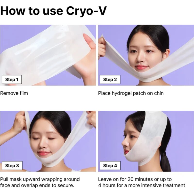 Dr. Jart+ Cryo V-Sculpt Jawline Lifting Mask masca pentru lifting 8 g