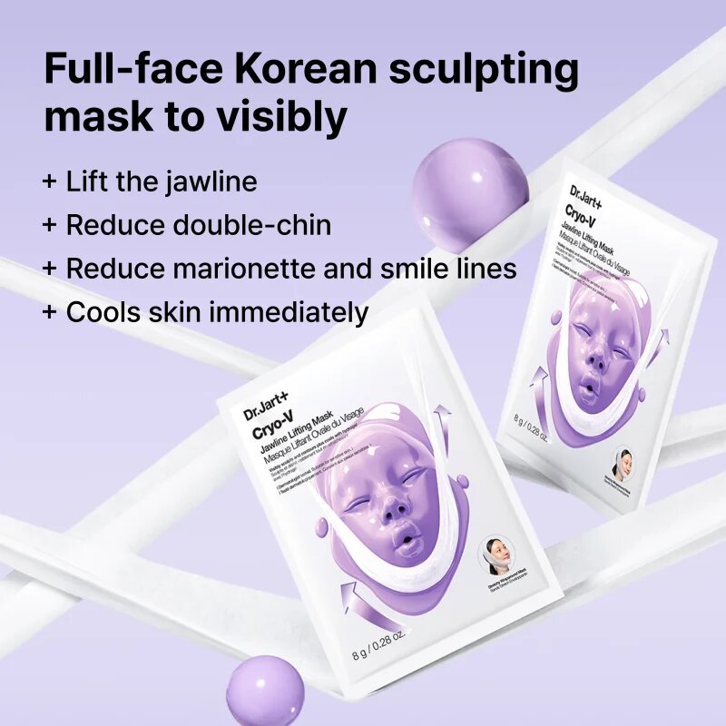 Dr. Jart+ Cryo V-Sculpt Jawline Lifting Mask masca pentru lifting 8 g