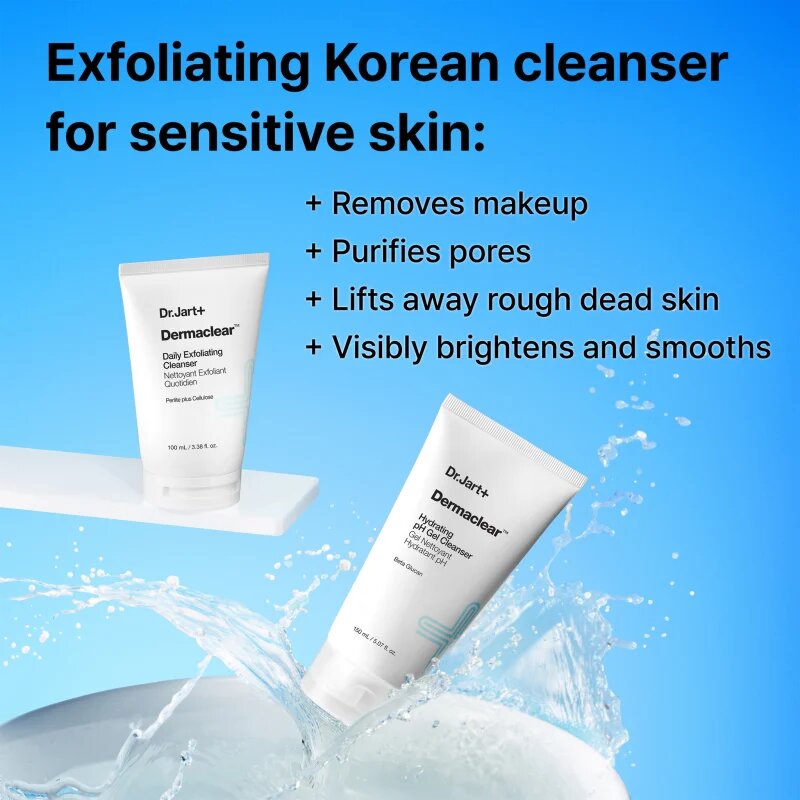 Dr. Jart+ Dermaclear™ Exfoliating Cleanser gel exfoliant de curatare 100 ml