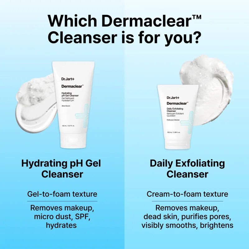 Dr. Jart+ Dermaclear™ Exfoliating Cleanser gel exfoliant de curatare 100 ml