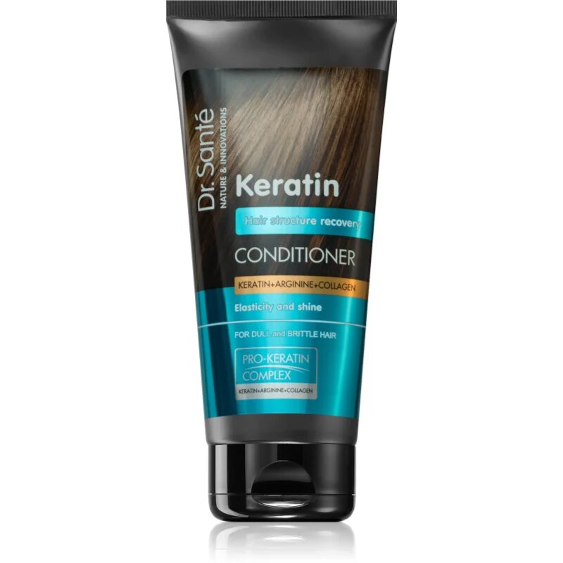 Dr. Santé Keratin balsam regenerator pentru parul fragil lipsit de strălucire 200 ml
