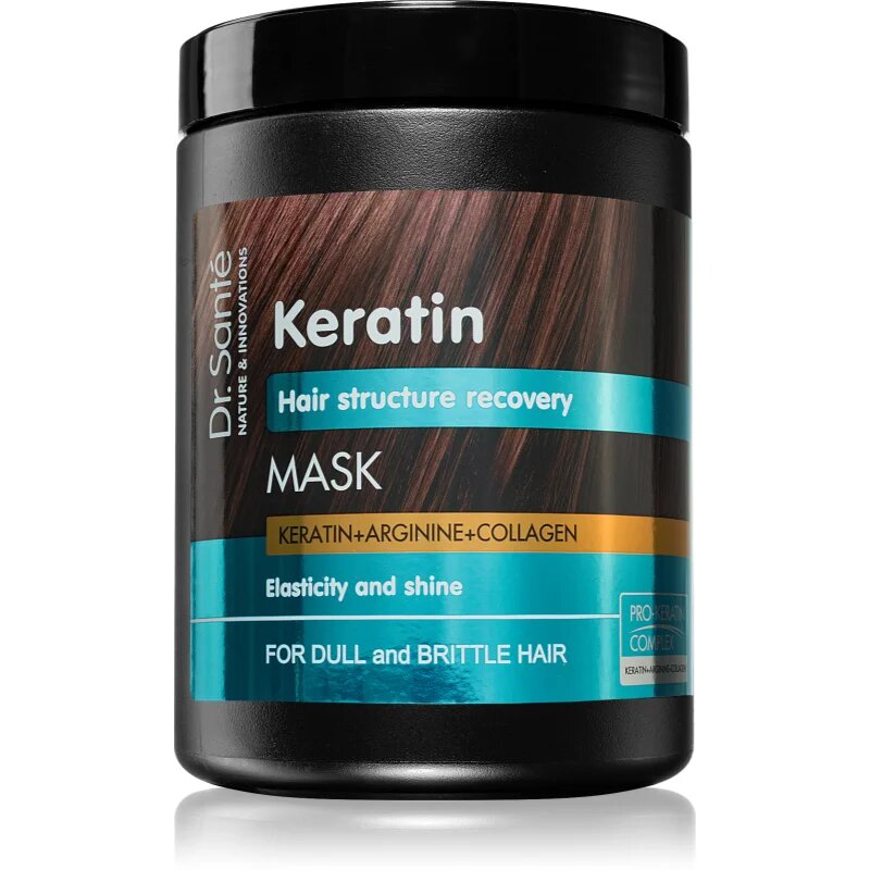 Dr. Santé Keratin masca hranitoare si regeneratoare pentru parul fragil lipsit de stralucire 1000 ml