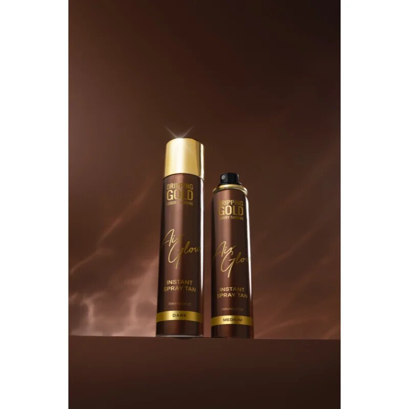 Dripping Gold Air Glow Instant Spray Tan spray auto-bronzant culoare Dark 75 ml