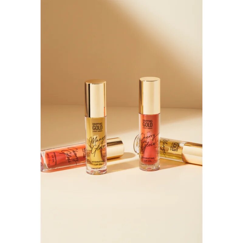 Dripping Gold Hydrating Cherry Gloss ulei pentru buze cu efect de hidratare culoare Cherry 3.8 ml
