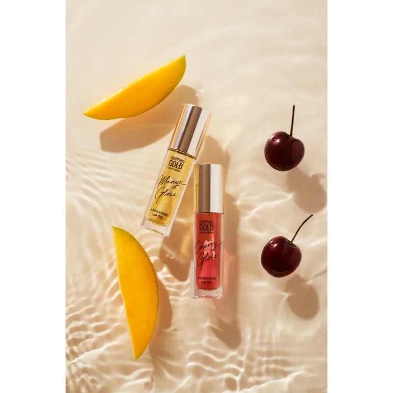 Dripping Gold Hydrating Cherry Gloss ulei pentru buze cu efect de hidratare culoare Mango 38 ml