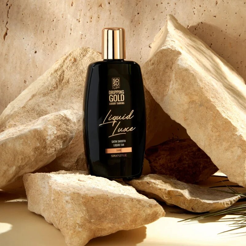Dripping Gold Luxury Tanning Liquid Luxe apa de auto-bronzare pentru corp Dark 150 ml