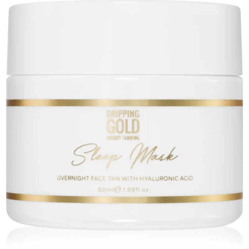 Dripping Gold Sleep Mask mască facială auto-bronzantă de noapte culoare Medium/Dark 50 ml