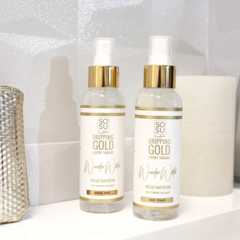 Dripping Gold Wonder Water Hello Tan Spray pentru protectie faciale Light - Medium 100 ml