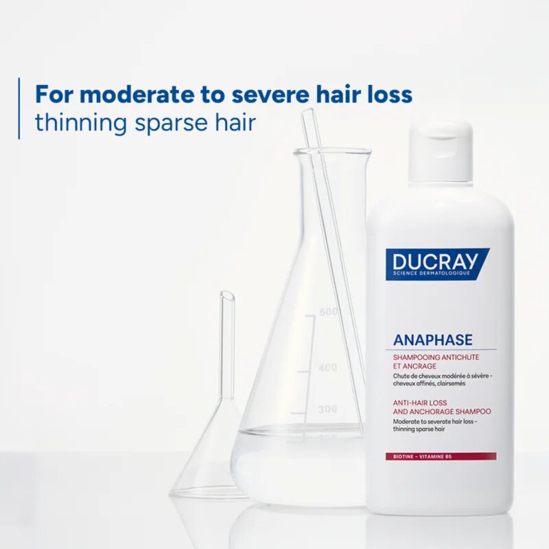 Ducray Anaphase+ Anti-Hair Loss Anti-Thinning Shampoo Șampon pentru fortificare și revitalizare impotriva caderii parului 200 ml