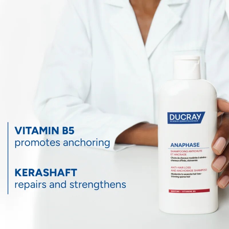 Ducray Anaphase+ Anti-Hair Loss Anti-Thinning Shampoo Șampon pentru fortificare și revitalizare impotriva caderii parului 200 ml