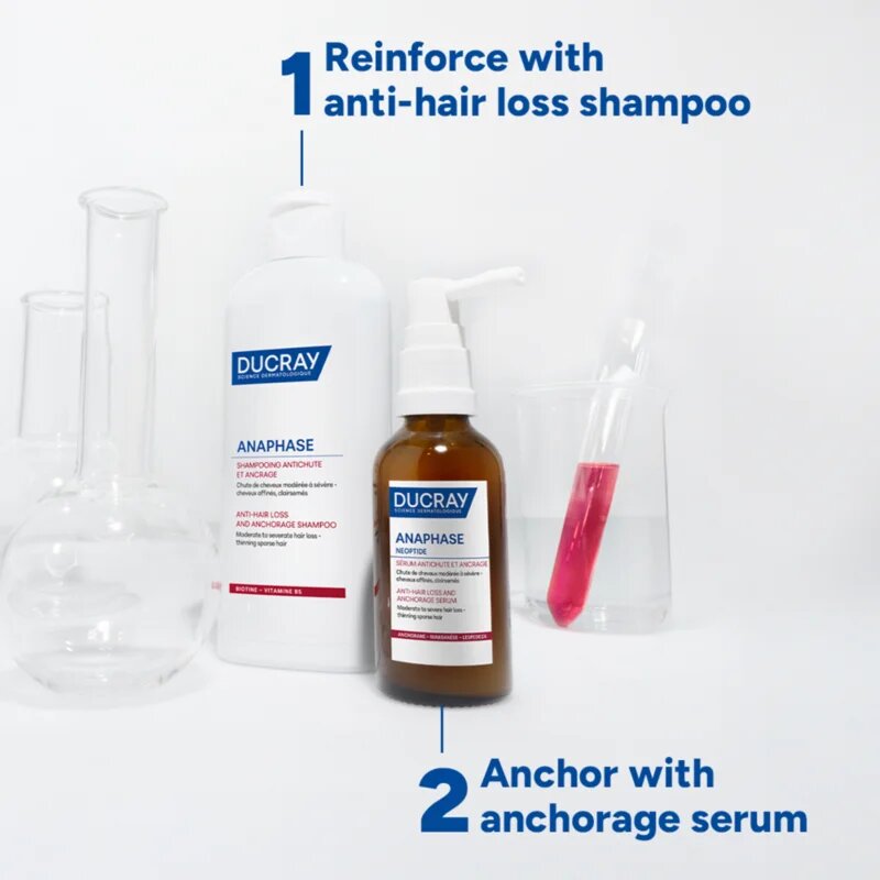Ducray Anaphase+ Anti-Hair Loss Anti-Thinning Shampoo Șampon pentru fortificare și revitalizare impotriva caderii parului 200 ml