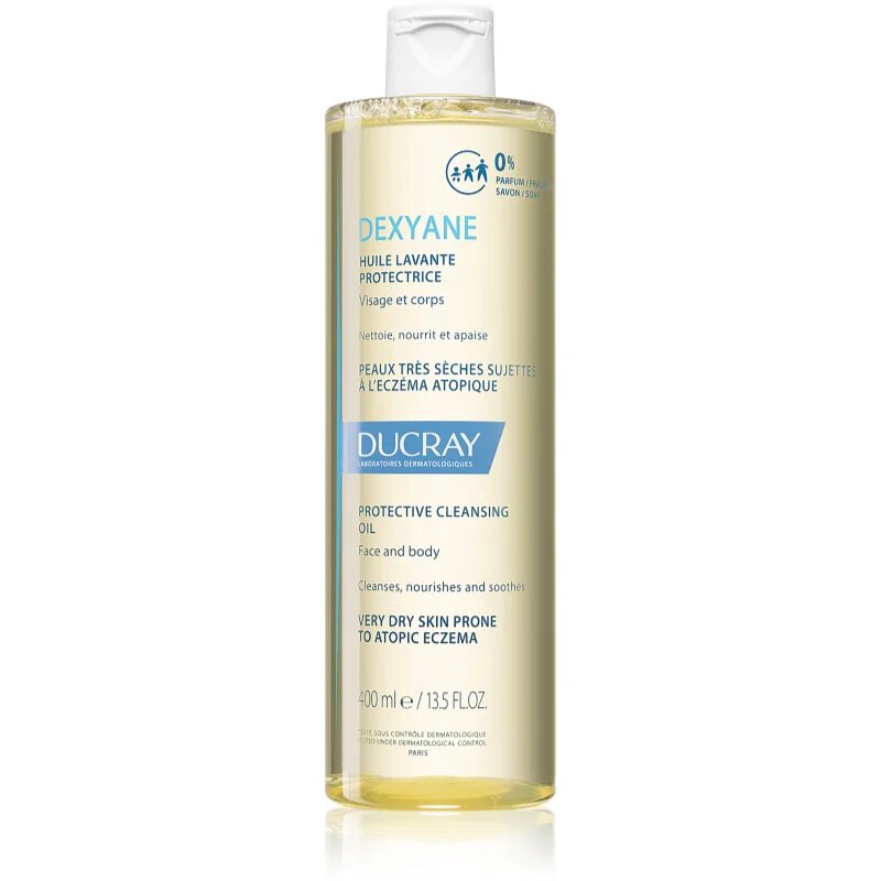 Ducray Dexyane ulei de curatare pentru piele foarte sensibila sau cu dermatita atopica 400 ml