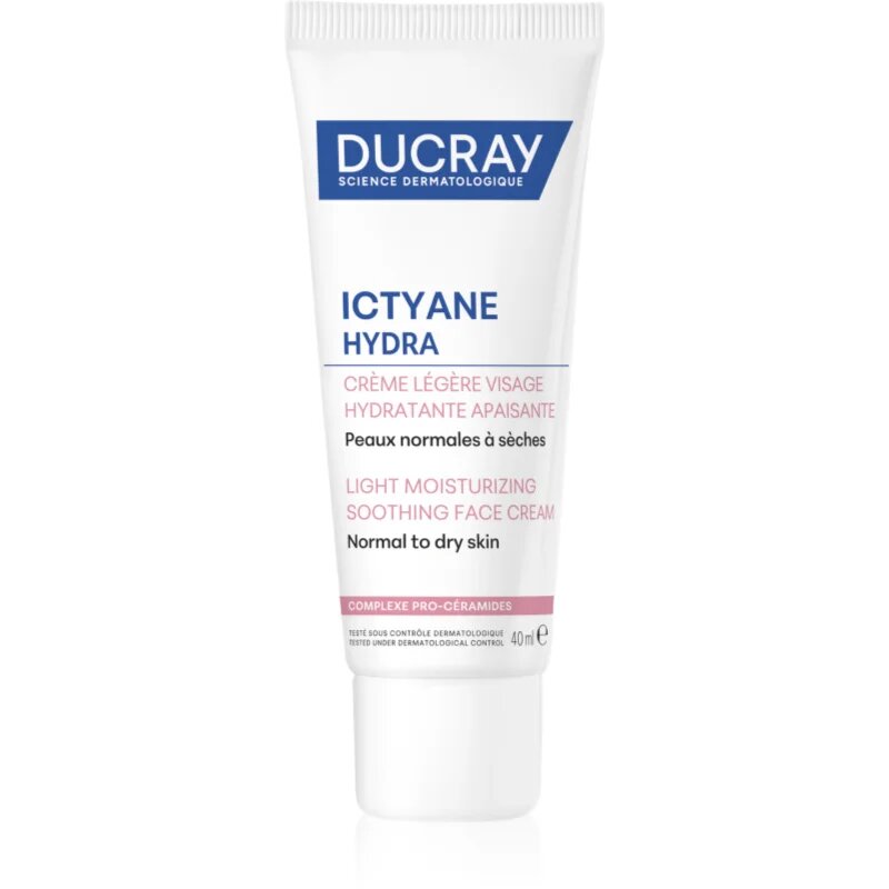 Ducray Ictyane crema hidratanta usoara pentru piele normala si uscata 40 ml