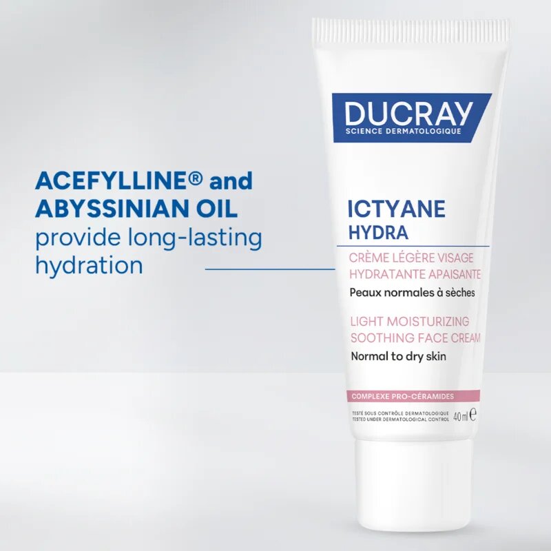 Ducray Ictyane crema hidratanta usoara pentru piele normala si uscata 40 ml
