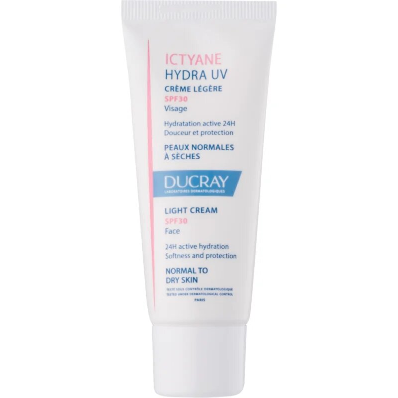 Ducray Ictyane cremă ușoară pentru ten normal spre uscat SPF 30 40 ml