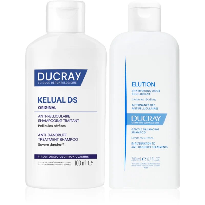 Ducray Kelual DS set pentru dermatită seboreică și cazuri severe de mătreață