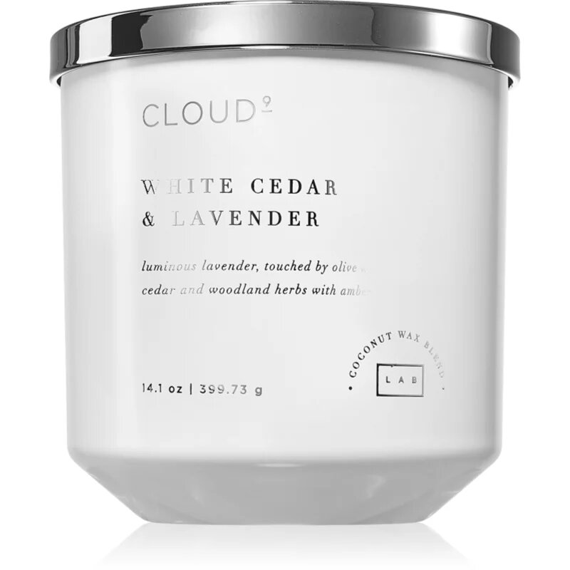 DW Home Cloud 9 White Cedar & Lavender lumânare parfumată 400 g