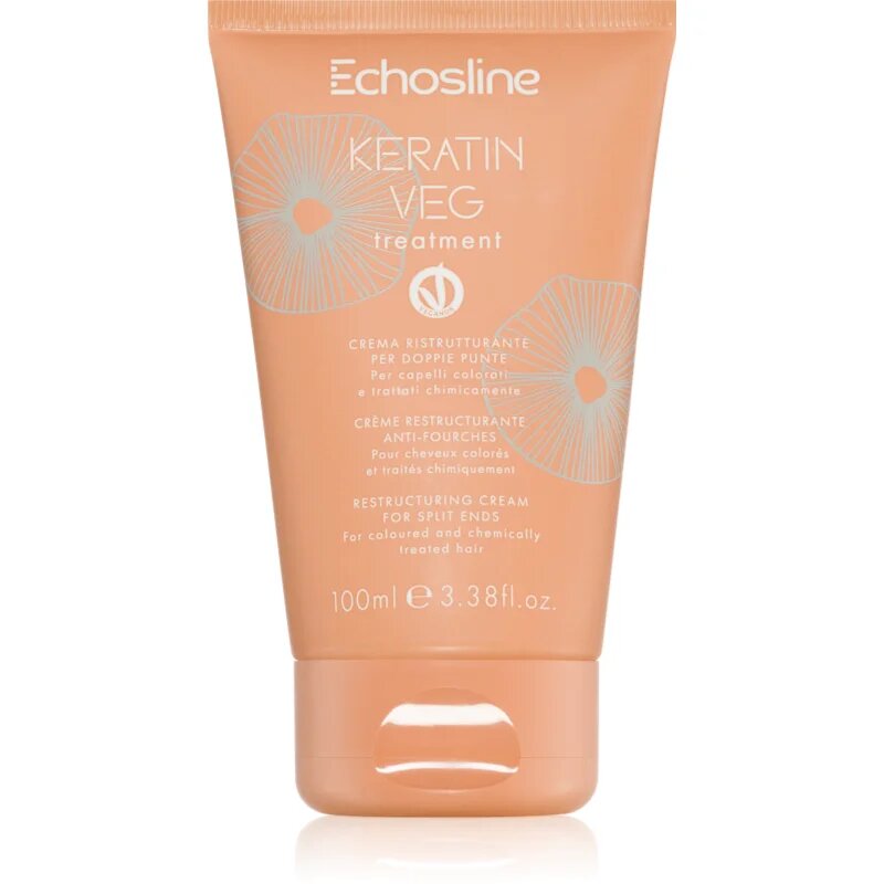 Echosline Keratin veg Treatment crema pentru varfuri despicate 100 ml