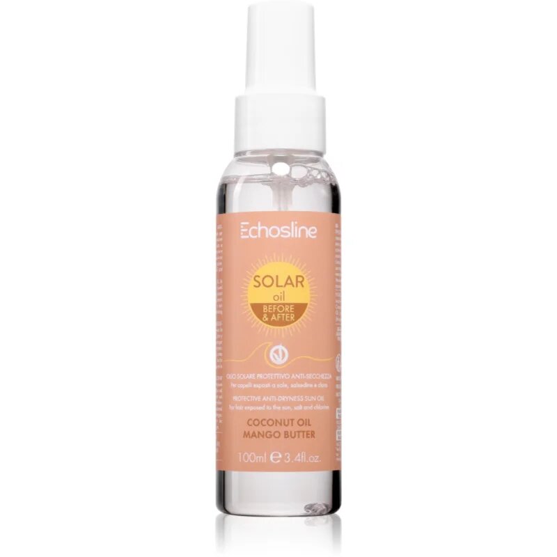 Echosline SOLAR Oil Ulei protector de păr pentru protecție solară 100 ml