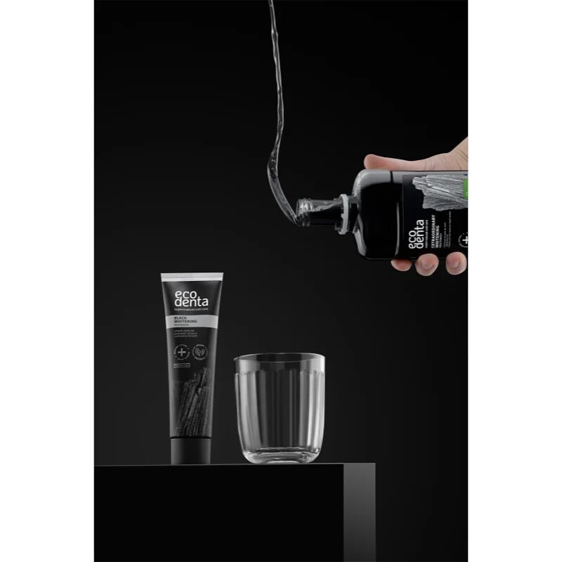 Ecodenta Expert Black Whitening Pasta de dinti pentru albire neagra fara flor 100 ml
