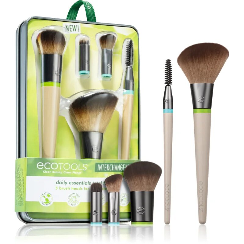 Interchangeables™ Daily Essentials set de pensule cu husă 5 buc