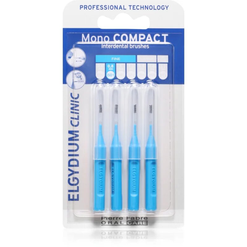 Elgydium Mono Compact perie interdentara Blue 4 buc
