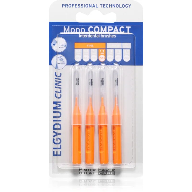Elgydium Mono Compact perie interdentara Orange 4 buc