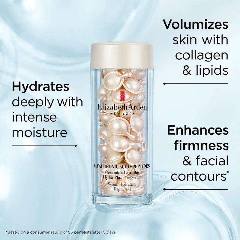 Elizabeth Arden Hyaluronic Acid + Peptides Ceramide capsule cu serum facial s ceramidy a peptidy 60 caps.