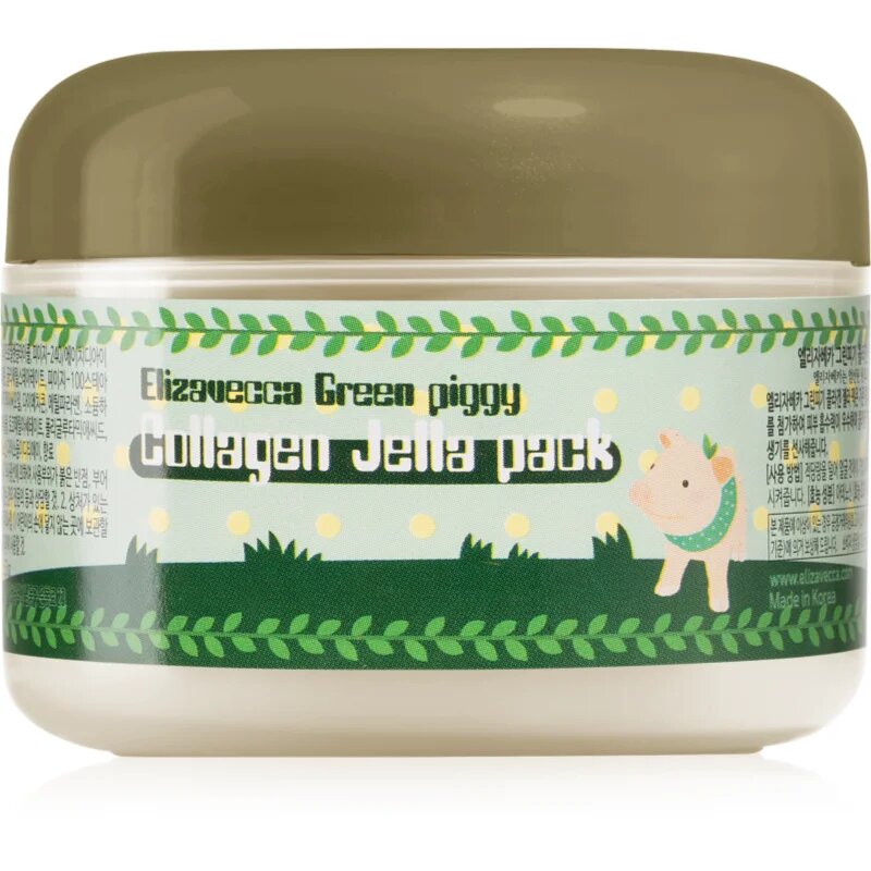Elizavecca Green Piggy Collagen Jella Pack mască de colagen cu efect de fermitate pentru regenerare intensiva si fermitate 100 ml