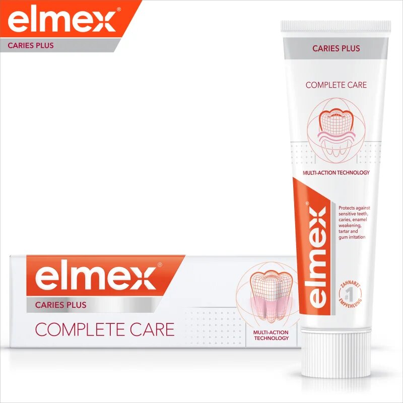 Elmex Caries Protection Complete Care pastă de dinți revigorantă 6+ ani 75 ml