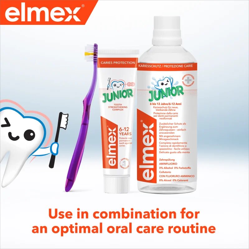 Elmex Caries Protection Junior periuță de dinți fin 1 buc