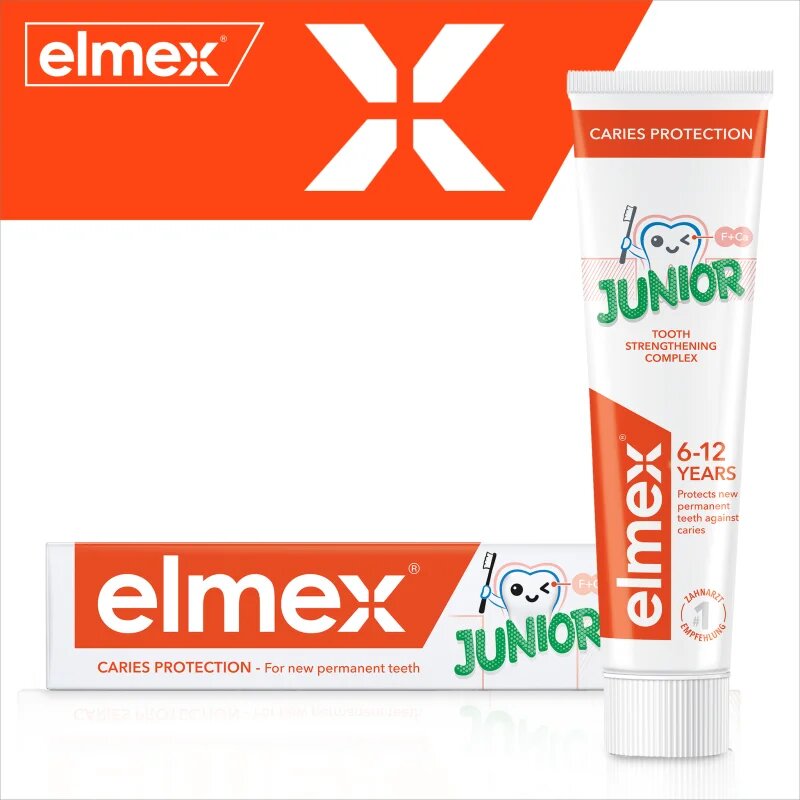 Elmex Junior 6-12 Years Pasta de dinti pentru copii. 75 ml